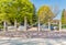 Entrance gates in Botanical Gardens of Villa Taranto, Italy.