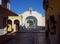 The entrance gateway to the walled city of Campeche