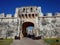 The entrance gateway to the walled city of Campeche