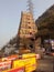 Entrance of Goddess temple Vijayawada India