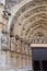 Entrance of the gothic cathedral of Santa Maria in Castello d Em