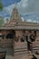 Entrance of Grishneshwar temple-Stone wall and stapes Veru