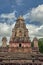 Entrance of Grishneshwar temple-Stone wall and stapes Verul Ellora