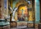 Entrance hallway of the Cenacle church, Cuenca, Ecuador