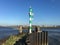 Entrance of the harbour in Lauwersoog