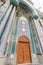 Entrance of an Iranian Mosque and mosaic architecture from Dubai