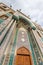 Entrance of an Iranian Mosque and mosaic architecture from Dubai