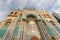 Entrance of an Iranian Mosque and mosaic architecture from Dubai