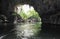 The entrance of karst limestone Tham Kong Lo cave