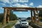 Entrance in the Los Glaciares National Park in southwest Santa Cruz Province, Argentina