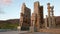 Entrance Massive Statues at Persepolis at Sundown