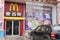 Entrance of McDonald\'s outlet