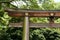 Entrance of Meiji-jingu park gate in Harajuku