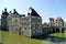 Entrance and moat of Serrant castle