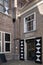 Entrance of Museum Het Prinsenhof in Delft, the Netherlands