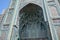 Entrance in Muslim mosque in St. Petersburg