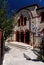 Entrance of orthodox church in Pefkochori, Greece