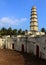 Entrance path of manora fort with hall doors and tower.