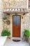 Entrance of picturesque Italian house
