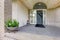 Entrance porch. Luxury house