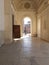 Entrance portico to the Basilica of Sant`Andrea in Mantua