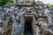 Entrance of Pura Goa Gajah Elephant Cave Temple. Bali, Indonesia