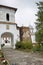 Entrance in the restored church from Comana 