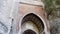 Entrance of Rocchetta Mattei castle in Riola, Grizzana Morandi - Bologna province Emilia Romagna, Italy
