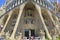 Entrance into Sagrada Familia, Barcelona, Spain