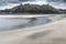 Entrance of the second harbor of St Brieuc in low tide, Brittany