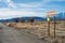 Entrance sign for Manzanar concentration camp California