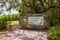 Entrance sign to Everglades National Park Florida USA