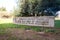 The entrance sign to the Rose Garden