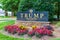 Entrance sign to Trump National Golf Club Charlotte