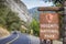 Entrance sign at Yosemite National Park