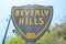 Entrance Signs To The Beverly Hills Neighborhood.