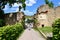 Entrance of spur castle ruin called Wachtenburg in Rhineland-Palatinate