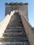 Entrance staircase to Torre Lapillo near Porto Cesareo in Salento. Italy