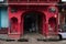 Entrance of a temple, Pushkar, Ajmer, Rajasthan, India.