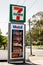 Entrance to 7 Eleven petrol service station and fuel prices