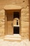 Entrance to the abandoned desert castle Qasr Kharana Kharanah or Harrana near Amman, Jordan.