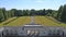 Entrance to Air Forces Memorial at Runnymede in Surrey from above