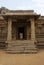 Entrance to ardha-mandapa. Achyuta Raya temple, Hampi, Karnataka. Sacred Center. View from the east. Also seen is the Matanga Hill