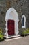 Entrance to Bala Presbyterian Chuch of Wales in Gwynedd, Wales on May 26, 2023