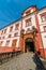 Entrance to baroque castle in Zakupy, Doksy region, Czech republic