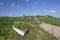 Entrance to a bridle pathway, Canvey Island, Essex, England