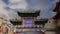 Entrance to a Buddhist temple -- Xian (Sian, Xi\'an), Shaanxi province, China