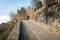 Entrance to the castle of Montanchez, in Caceres, Extremadura, Spain