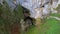 the entrance to the cave under predjama castle