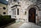 Entrance to a church in Bolton Hill, Baltimore, Maryland.